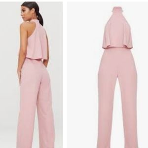Prettylittlething Pink Jumpsuit Size 8